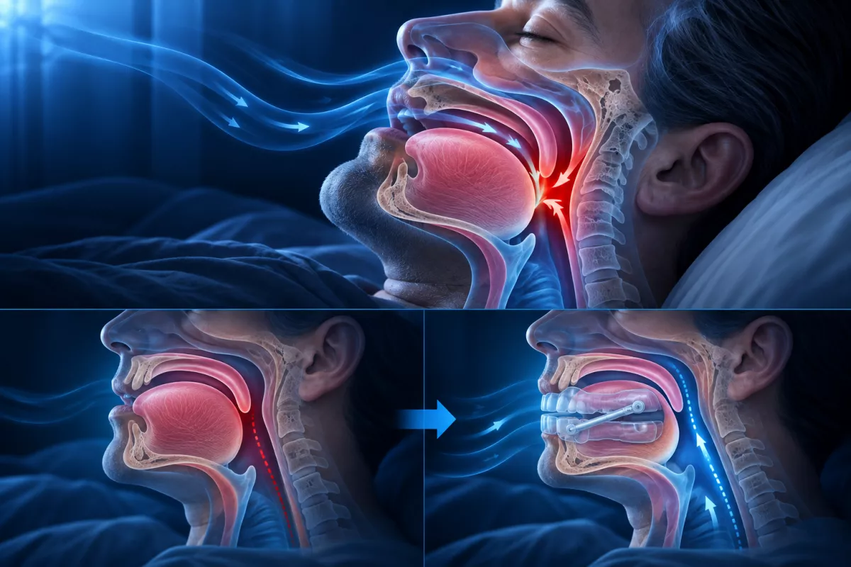 OSAS e apnee notturne con restringimento delle vie aeree superiori durante il sonno