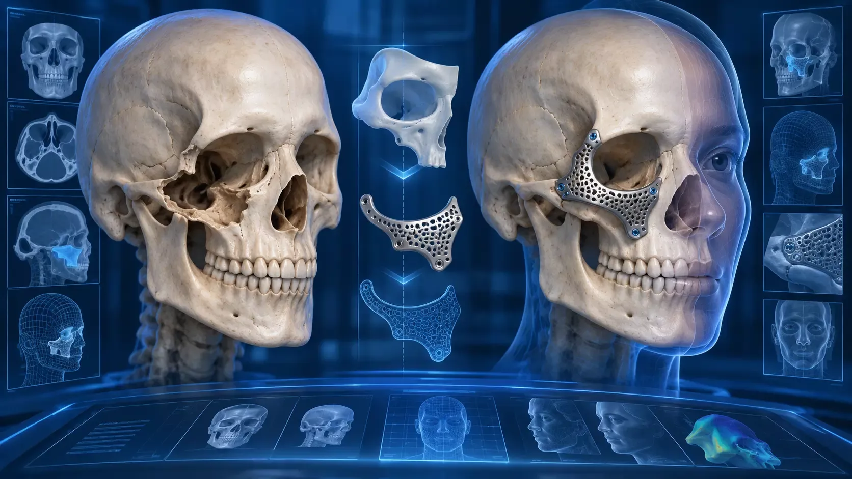 Pianificazione tridimensionale CAD-CAM per la ricostruzione cranio-maxillo-facciale